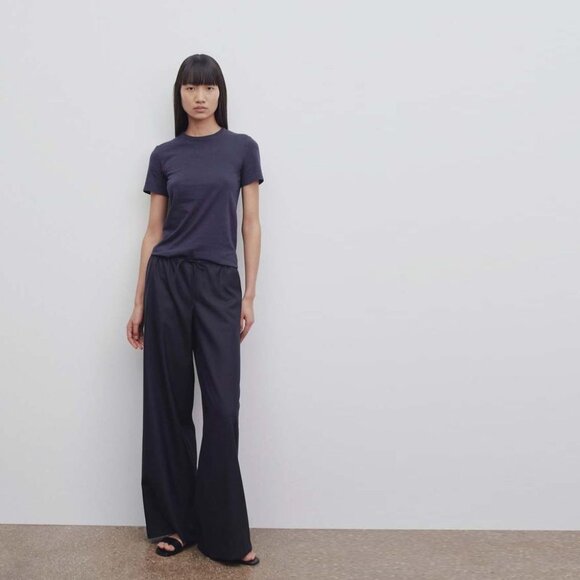 THE ROW The Barrie Virgin Wool black Drawstring pants L NWOT - Picture 2 of 16